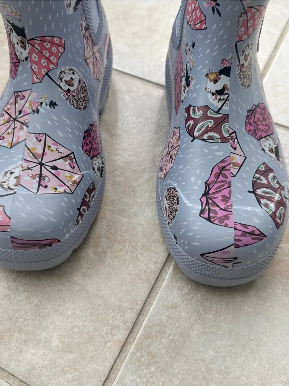 Vera Bradley EveryWear Rain Boots Hedgehog Umbrella Print Waterproof Women’s 8 - Picture 3 of 7